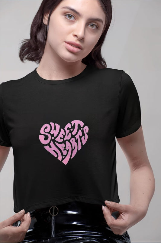 Sweet Heart Elegance Crop Top