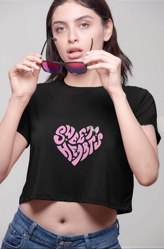 Sweet Heart Elegance Crop Top