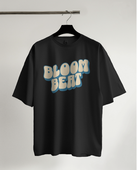 Bloom Beat Graphic T-Shirt - Unisex, Black, Short Sleeve