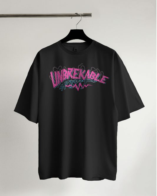 Unbreakable Spirit Black Graphic T-Shirt