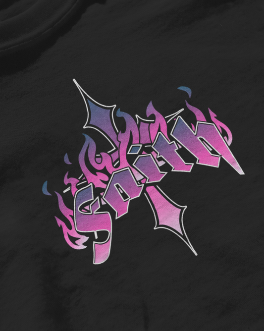 Faith Inspired Purple Graphic T-Shirt